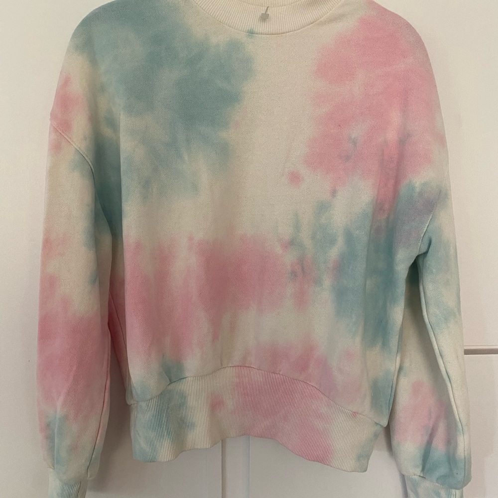 Alternative Tie-Dye Sweater - Pink and Blue